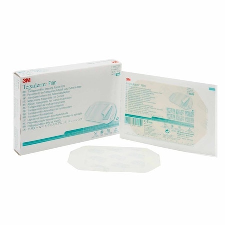 3M Tegaderm Transparent Film Dressing 4 X 4-3/4 Inch Frame Style Delivery Rectangle Sterile, 50PK 1626